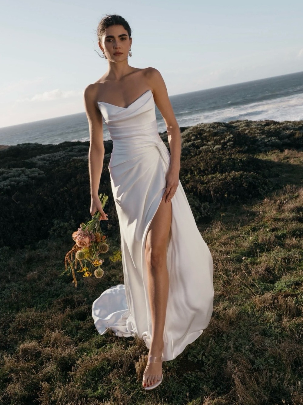 Jenny Yoo Lana Dress in Pearl